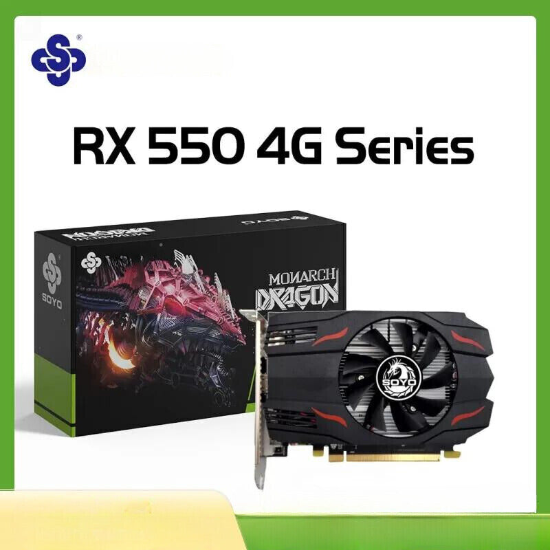 AMD Radeon RX 550 4G GDDR5 Graphics Card - PC Gaming Performance