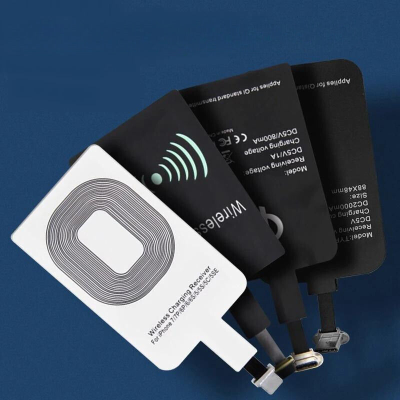 Récepteur de Chargeur Sans Fil - Adaptateur Type C et Micro USB pour iPhone 5/6/7 et Téléphones Android