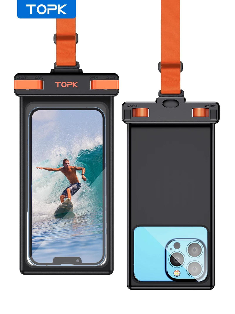 TOPK IPX8 Waterproof Pouch - Compatible with Touch Screens up to 7.0