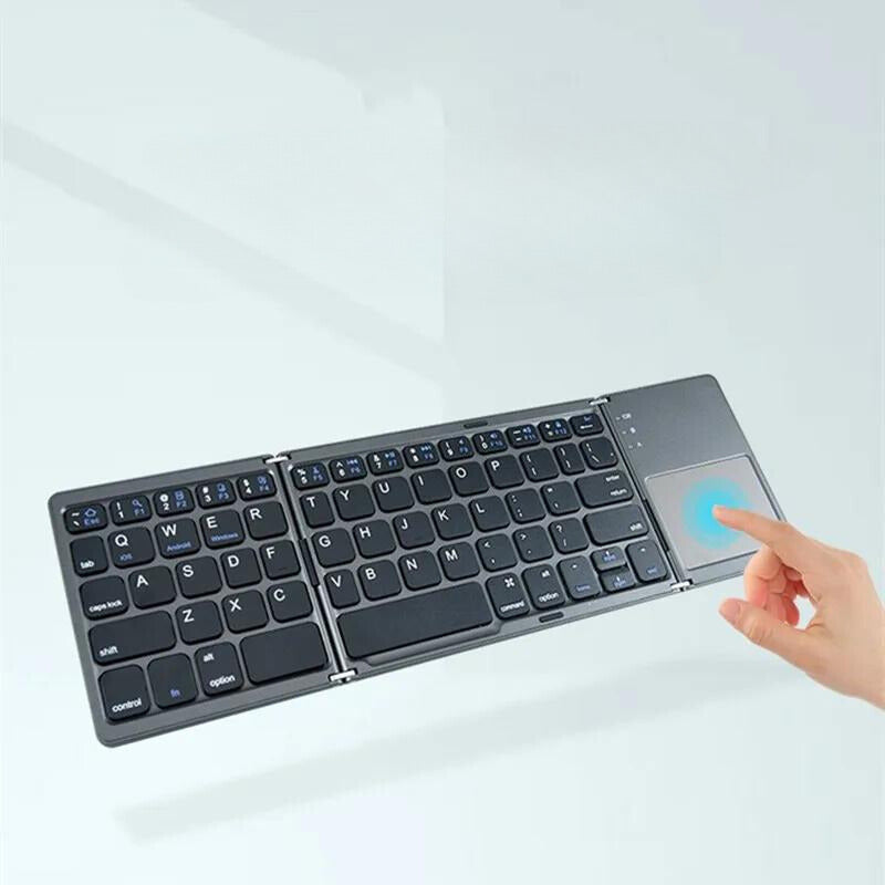 Clavier Pliable Bluetooth Ultra-Fin 2024 avec Pavé Tactile