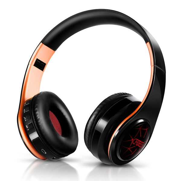 Bluetooth Wireless Headphones with Breathing Lights and Powerful Bass 