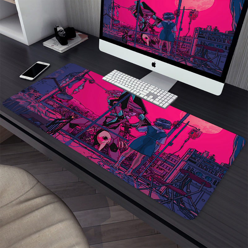 Tapis de Souris de Jeu Anime Evangelion - Confort et Style pour votre Bureau