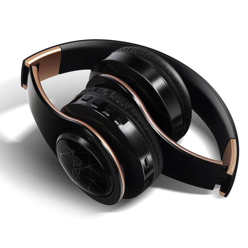 Bluetooth Wireless Headphones with Breathing Lights and Powerful Bass 