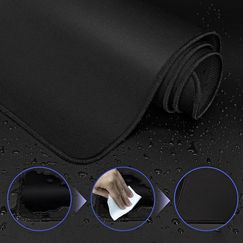 Tapis de souris XXL noir pour gamer