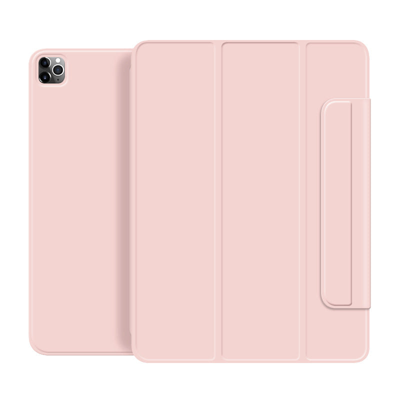 Étui rose en cuir pour iPad Pro