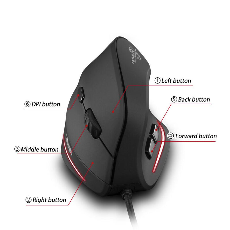 Souris de jeu verticale pour une expérience de jeu optimisée