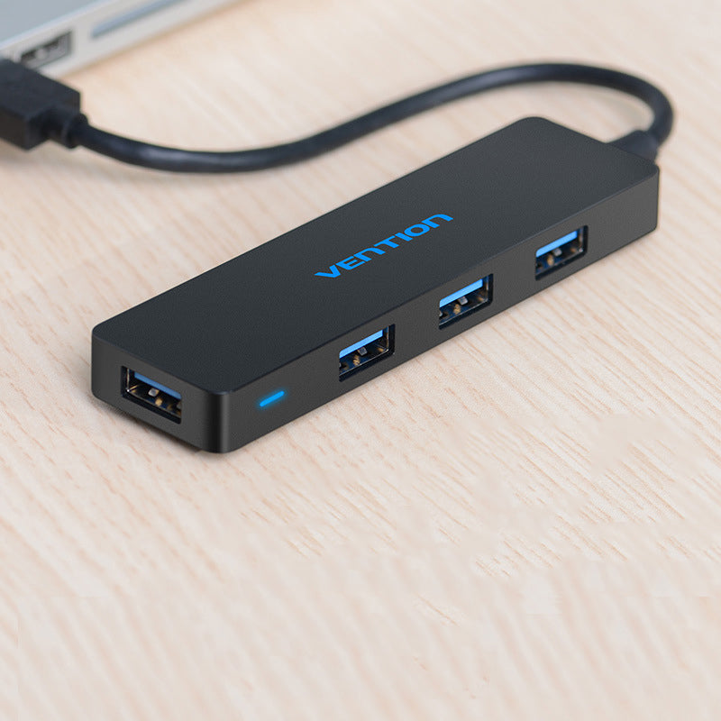 Hub USB 3.0 à 4 ports noir pour ordinateur portable