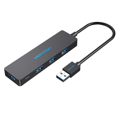 Hub USB 3.0 à 4 ports noir pour ordinateur portable