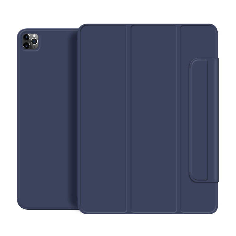 Étui bleu en cuir pour iPad Pro