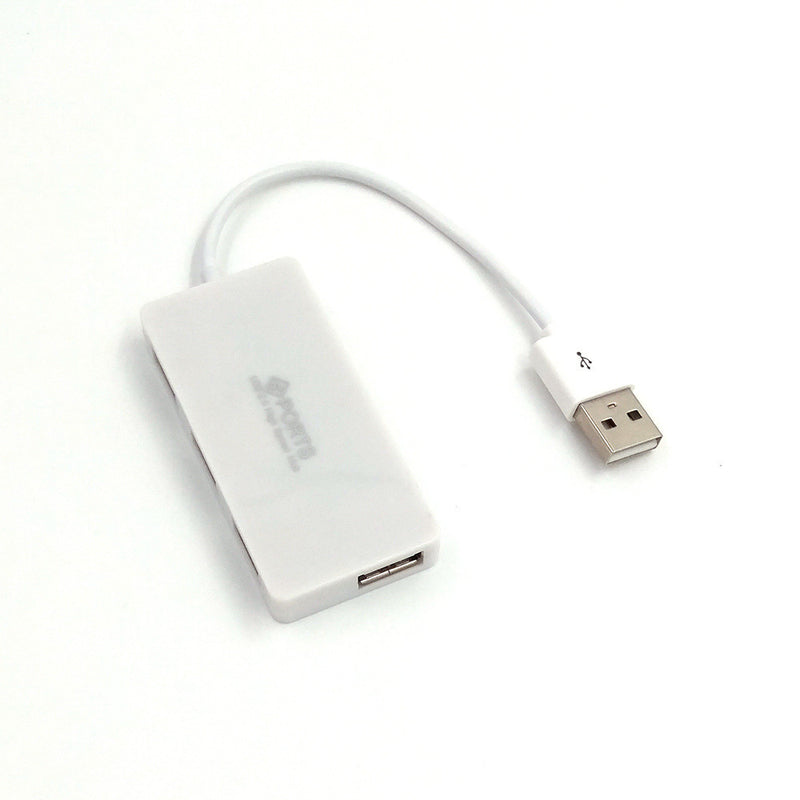 Hub USB 3.0 blanc à 4 ports grande vitesse