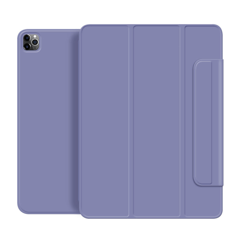 Étui violet en cuir pour iPad Pro