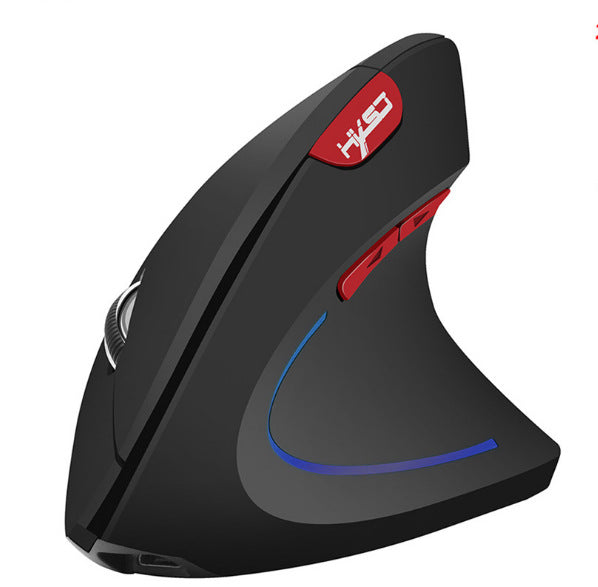 Souris ergonomique verticale de jeu 2.4G sans fil pour ordinateur portable noir