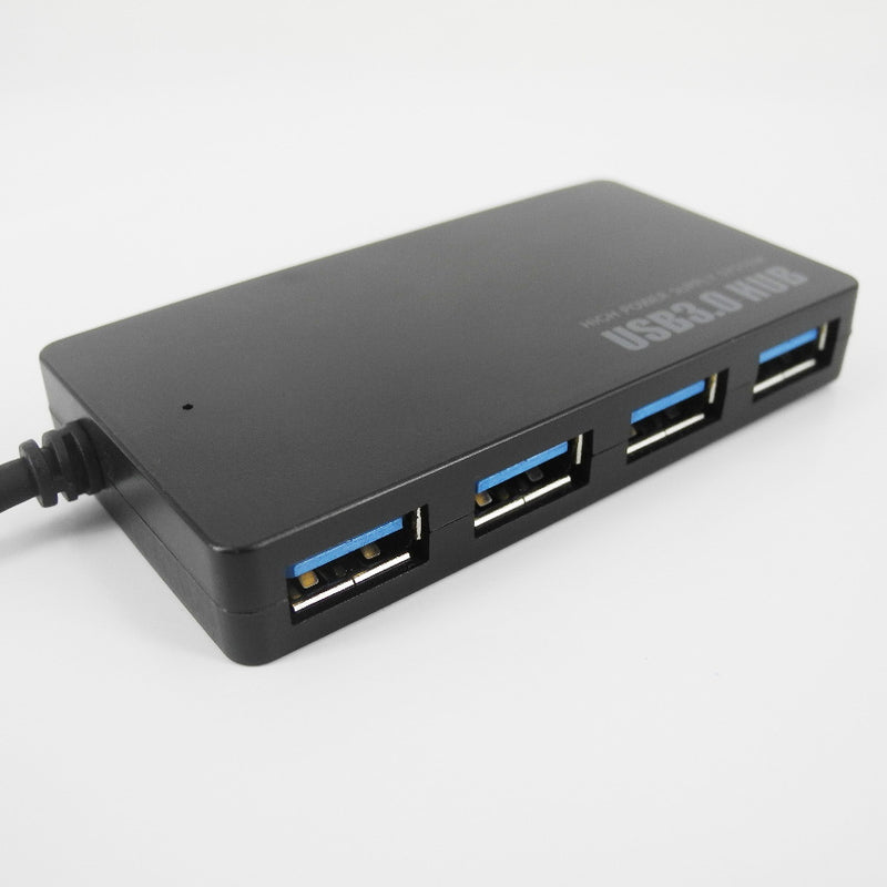 Hub USB 3.0 noir à 4 ports grande vitesse