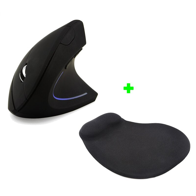 Souris sans fil ergonomique verticale pour un poignet sain et un jeu confortable sur ordinateur portable - 1600 DPI