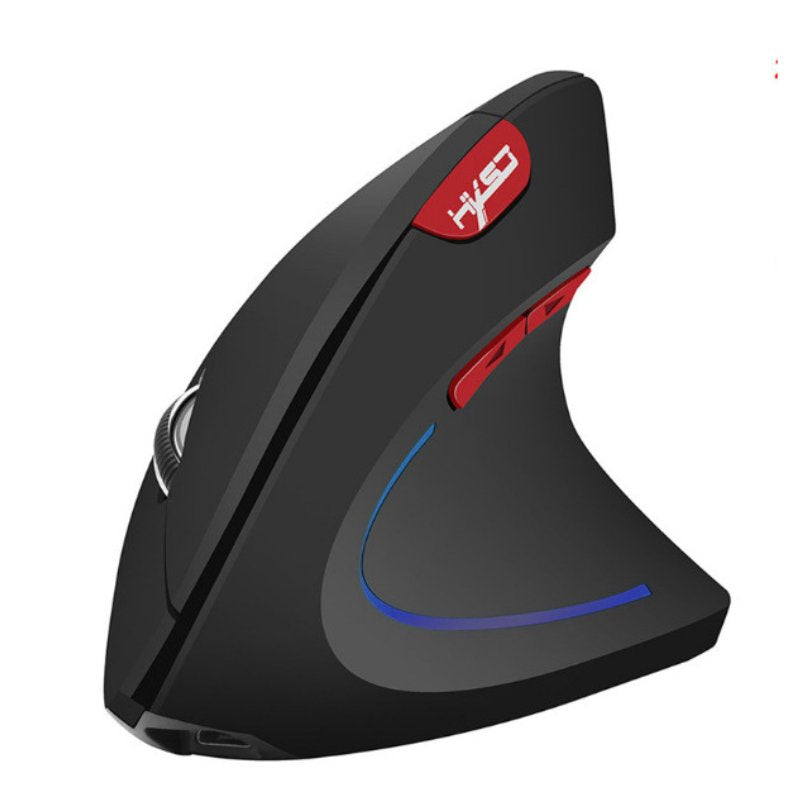 Souris ergonomique verticale de jeu 2.4G sans fil pour ordinateur portable noir