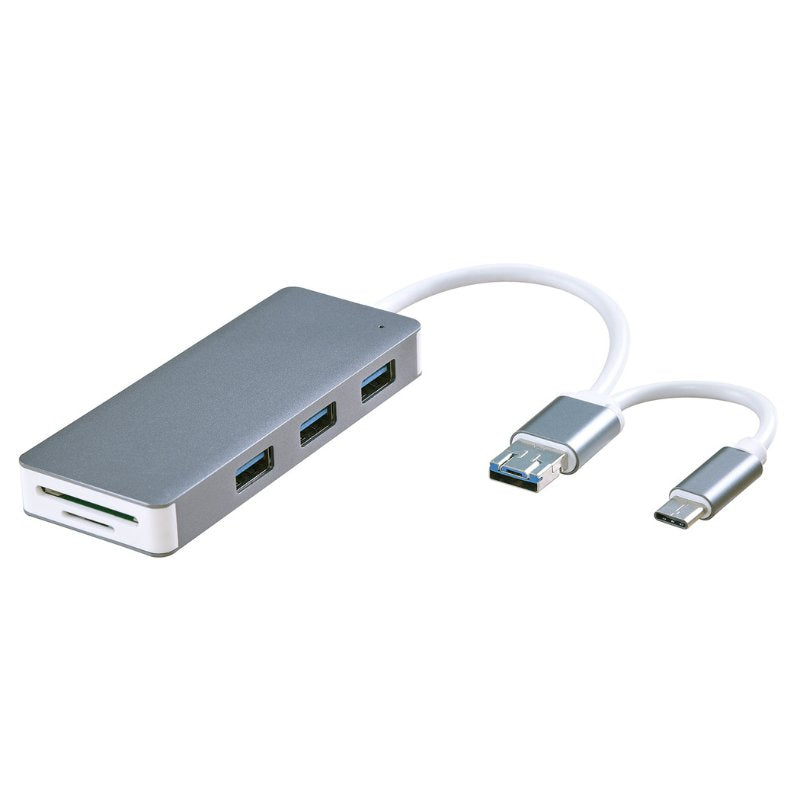 Lecteur de carte USB 3.0 Type C gris