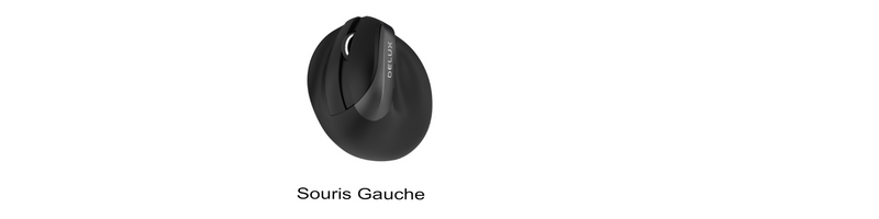 40% ;  Souris noire M618 mini pour main gauche