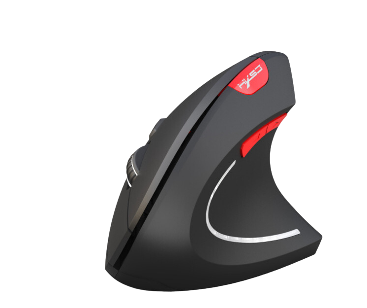 Souris ergonomique verticale de jeu 2.4G sans fil pour ordinateur portable bluetooth noir