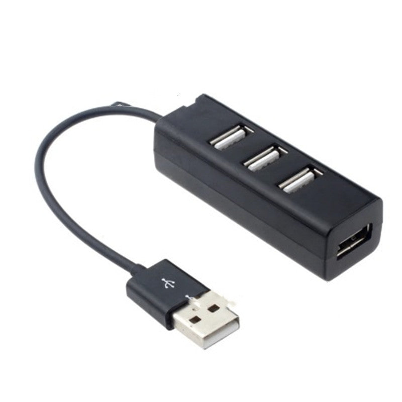 Hub USB 2.0 noir à 4 ports pour PC